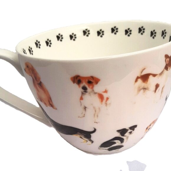 The Dog Loves Me Best 20 oz Coffee Mug Portobello By Design Bone China England - Picture 9 of 9